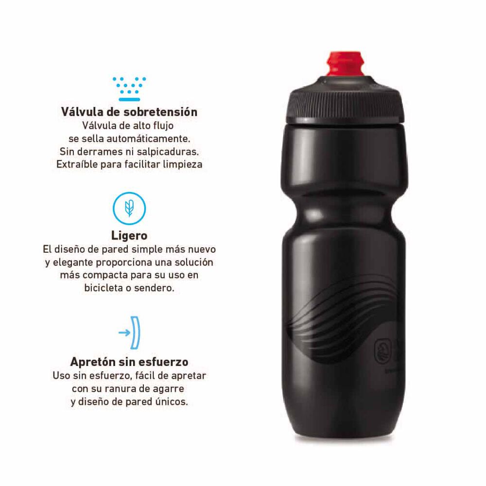 Botella De Agua Para Ciclismo 24oz/700ml Wave Polar Bottle image number 1.0